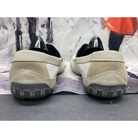 Skechers Relax Step Driving Moccasins Loafers Shoes Mens 8.5 Off White SN-61152 - Picture 7 of 16